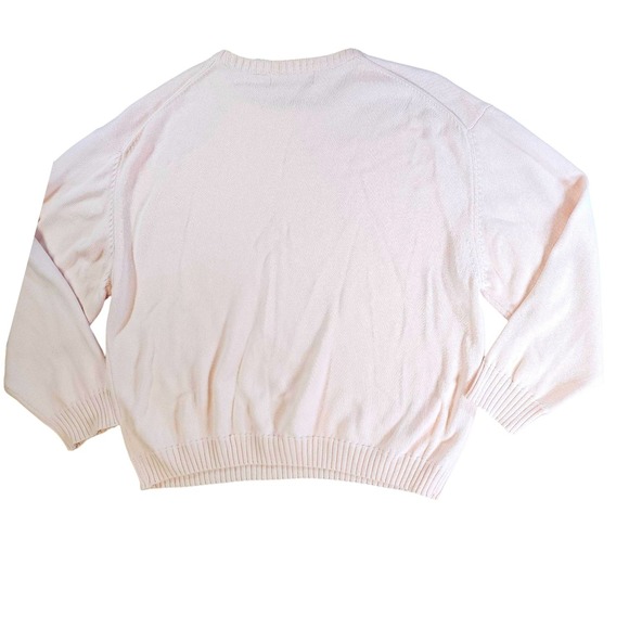 Orvis Sweaters - Orvis Womens XXL Cotton Sweater Light Pink Crew Neck Long Sleeve Pullover